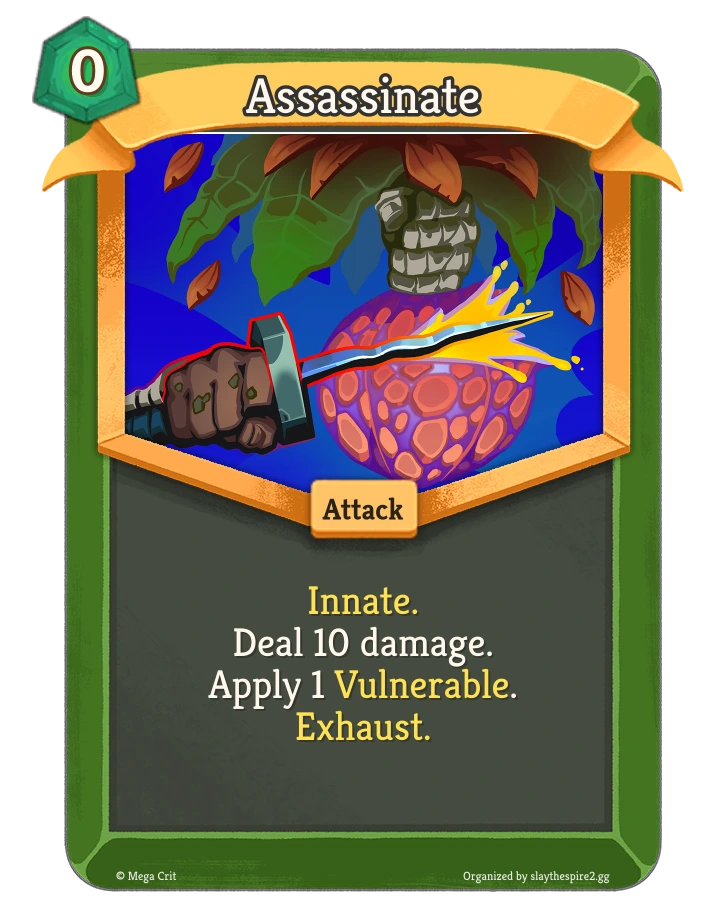 Assassinate card art